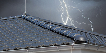 Äußerer Blitzschutz bei Elektro Benischke in Runkel